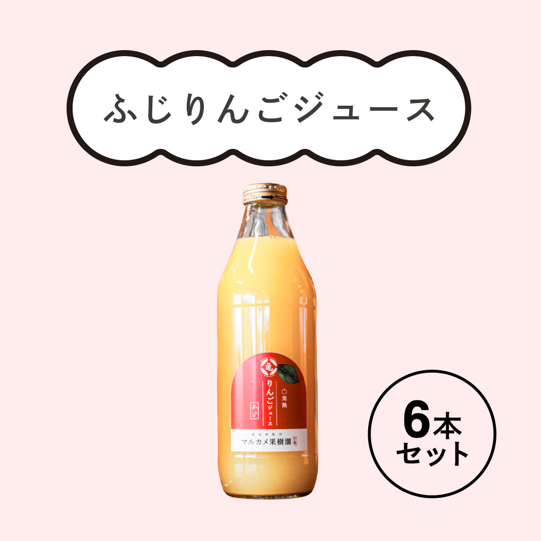 【6本セット】ふじりんごジュース　（1000ml×6本のセット） 長野県松川町産